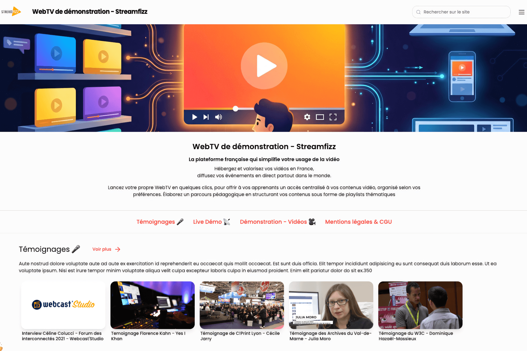 Création de WebTV et de Playlist engageantes