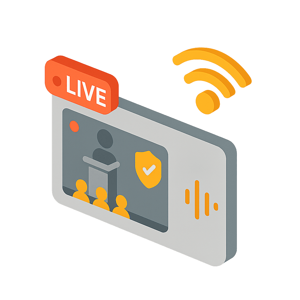 Diffusion en direct de haute qualité