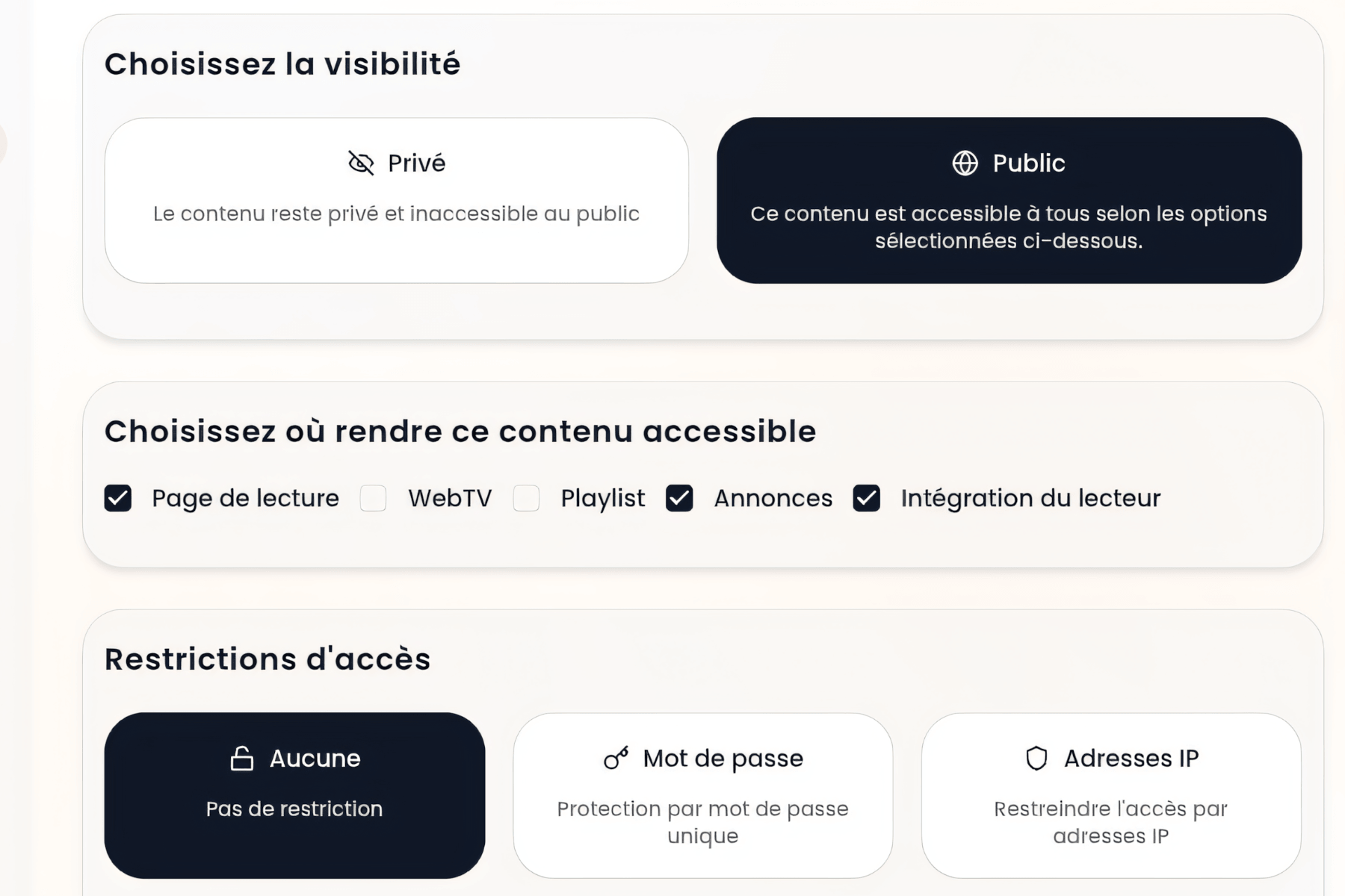 Gestion avancée des accès et de la confidentialité