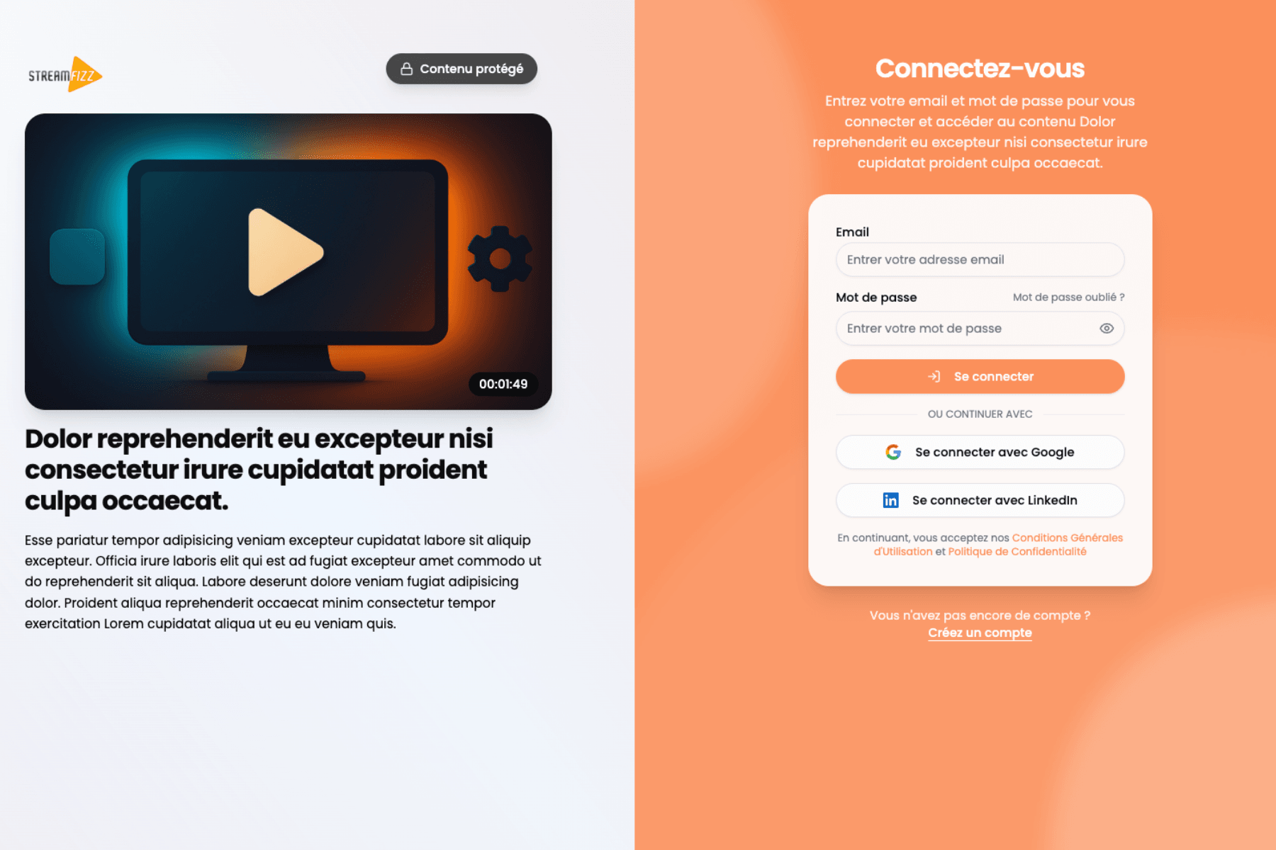 Inscription et contrôle des accès à un webinaire