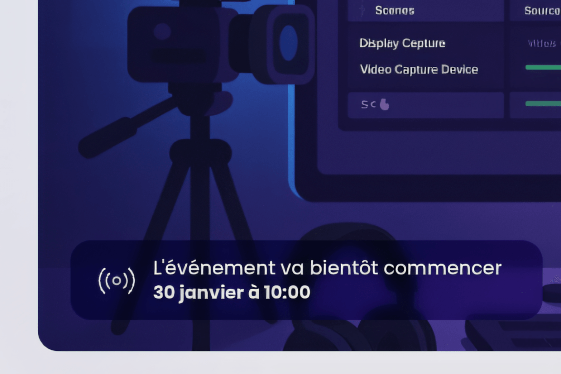 Accès au replay pendant le direct